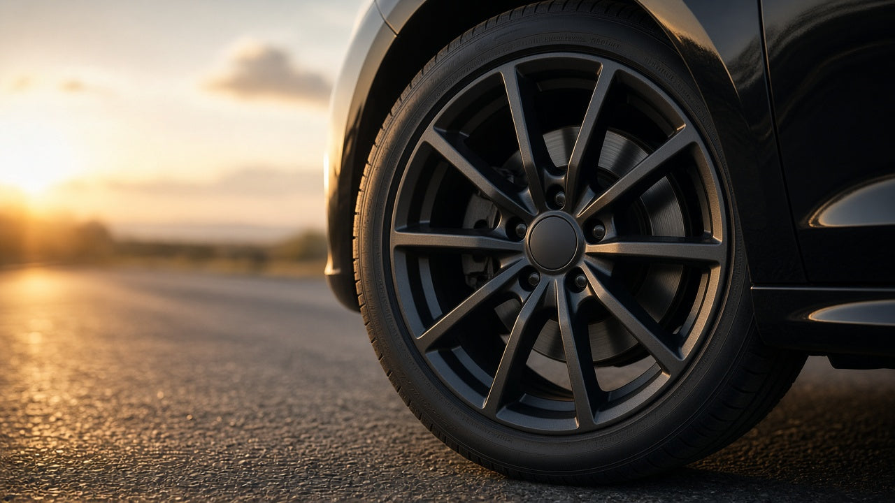 Homonth tire care — shine, rust, and hub cleaners