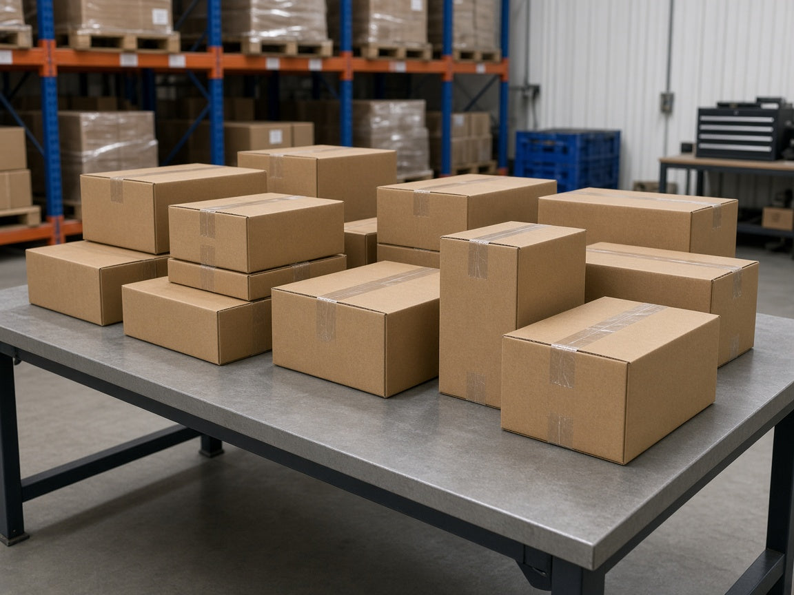 Packed Homonth tire-care orders ready to ship